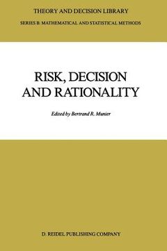 portada Risk, Decision and Rationality (en Inglés)