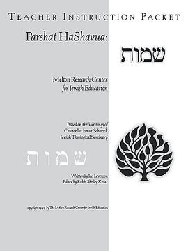 portada parshat hashavuah: exodus (teacher's guide shemot) (en Inglés)