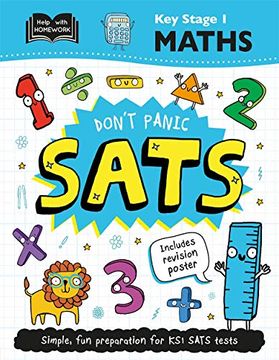 portada Key Stage 1 Maths: Don't Panic Sats (Help With Homework) (en Inglés)