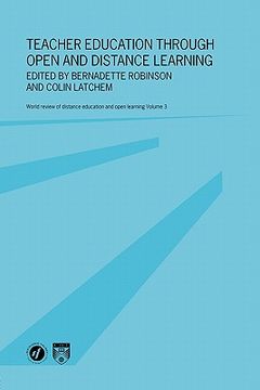 portada teacher education through open and distance learning: world review of distance education and open learning volume 3 (in English)