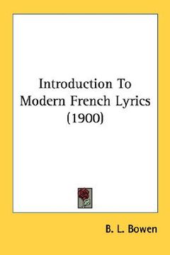 portada introduction to modern french lyrics (1900) (en Inglés)