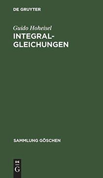 portada Integralgleichungen (Sammlung g Schen) (in German)
