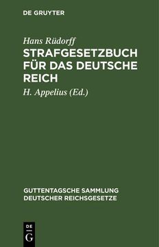 portada Strafgesetzbuch für das Deutsche Reich 