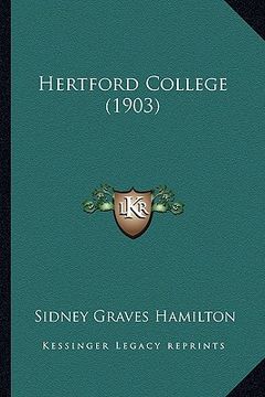 portada hertford college (1903) (en Inglés)