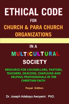 portada Ethical Code for Church and Para Church Organizations in a Multicultural Society