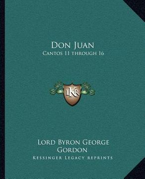 portada don juan: cantos 11 through 16 (en Inglés)