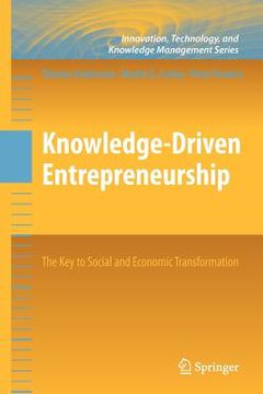 portada knowledge-driven entrepreneurship: the key to social and economic transformation (en Inglés)