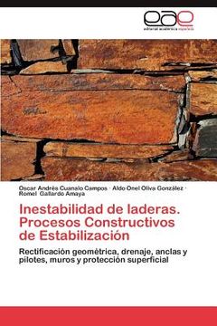 portada inestabilidad de laderas. procesos constructivos de estabilizaci n (in English)