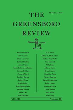 portada The Greensboro Review: Number 114, Fall 2023