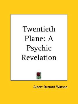 portada twentieth plane: a psychic revelation