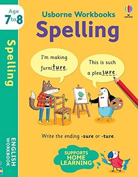 portada Usborne Workbooks Spelling 7-8 (en Inglés)