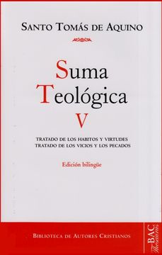 portada Suma Teologica Tomo 5. Bilingue, Tratado de los Habitos y Virtudes