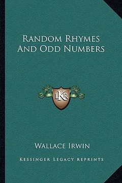 portada random rhymes and odd numbers (en Inglés)