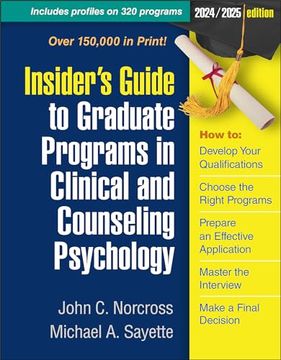 portada Insider's Guide to Graduate Programs in Clinical and Counseling Psychology: 2024/2025 Edition (en Inglés)