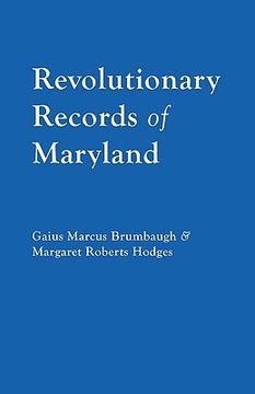 portada revolutionary records of maryland (en Inglés)