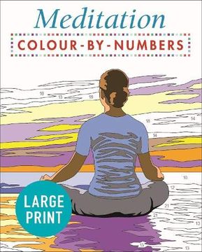 portada Large Print Meditation Colour by Numbers (en Inglés)
