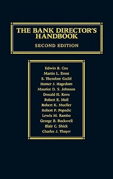 portada the bank director's handbook: second edition (in English)
