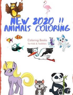portada Animals Coloring Coloring Books for Kids & Toddlers: Books for Kids Ages 2-4, 4-8, Boys, Girls (en Inglés)