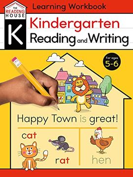 portada Kindergarten Reading & Writing (Literacy Skills Workbook) (The Reading House) (en Inglés)
