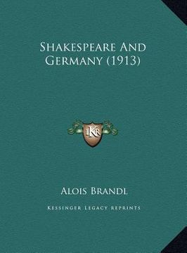portada shakespeare and germany (1913) (in English)