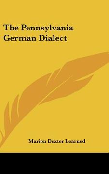 portada the pennsylvania german dialect (en Inglés)