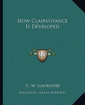 portada how clairvoyance is developed (in English)