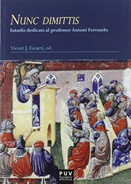 portada Nunc Dimittis. Estudis Dedicats al Professor Antoni Ferrando: 1 (Nexus) (in Catalá)