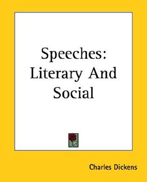 portada speeches: literary and social (en Inglés)