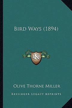 portada bird ways (1894) (en Inglés)