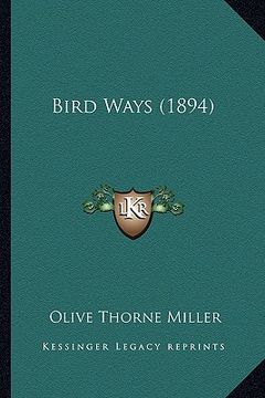 portada bird ways (1894) (in English)