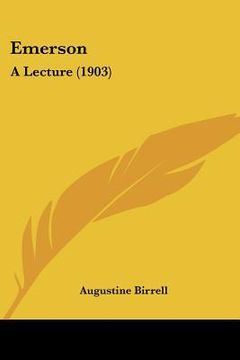 portada emerson: a lecture (1903) (in English)