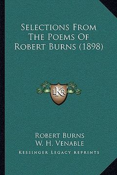 portada selections from the poems of robert burns (1898) (in English)
