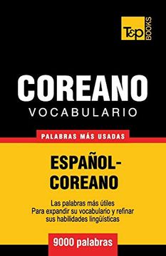 portada Vocabulario Espaã±Ol-Coreano - 9000 Palabras Mã¡ S Usadas