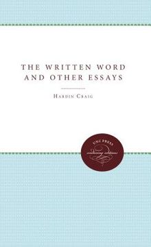 portada the written word and other essays (en Inglés)
