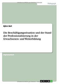 portada Die Beschäftigungssituation und der Stand der Professionalisierung in der Erwachsenen- und Weiterbildung (German Edition)