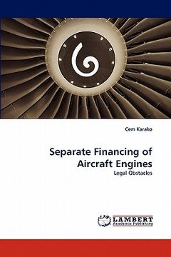 portada separate financing of aircraft engines (en Inglés)