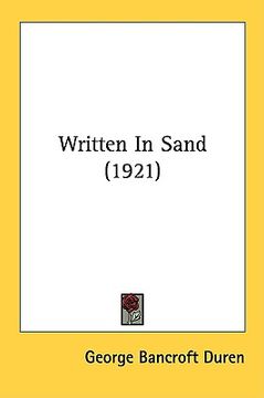 portada written in sand (1921) (en Inglés)