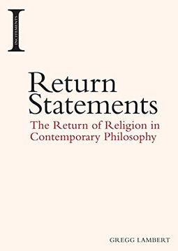 portada Return Statements: The Return Of Religion In Contemporary Philosophy (incitements Eup)