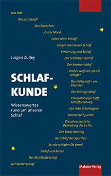 portada Schlafkunde. Wissenswertes Rund um Unseren Schlaf (en Alemán)