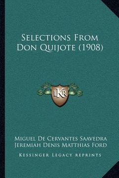 portada selections from don quijote (1908)