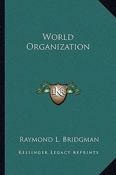portada world organization (en Inglés)