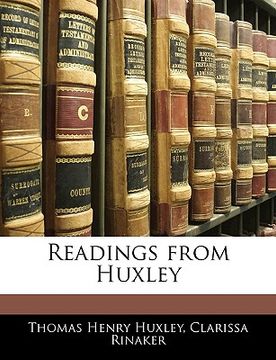 portada readings from huxley (en Inglés)
