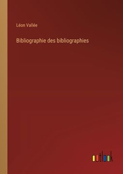 portada Bibliographie des bibliographies (en Francés)