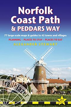portada Norfolk Coast Path & Peddars Way: British Walking Guide: 77 Large-Scale Walking Maps (1:20,000) & Guides to 45 Towns & Villages - Planning, Places to (in English)