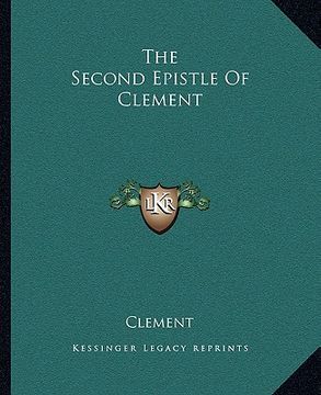 portada the second epistle of clement (in English)