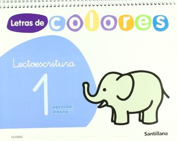 portada Letras de Colores, Lectoescritura. Cuaderno 1 (Pauta) (in Spanish)