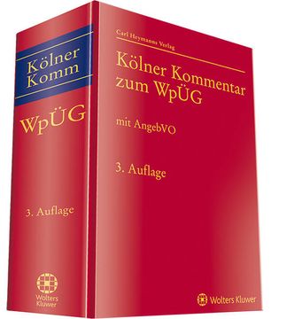 portada Kölner Kommentar zum Wertpapiererwerbs- und Übernahmegesetz (en Alemán)