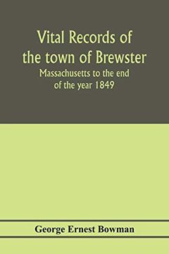portada Vital Records of the Town of Brewster, Massachusetts to the end of the Year 1849 