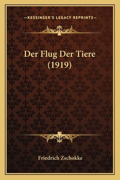 portada Der Flug Der Tiere (1919) (en Alemán)