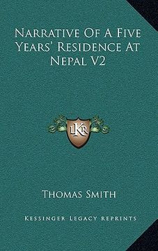 portada narrative of a five years' residence at nepal v2 (en Inglés)
